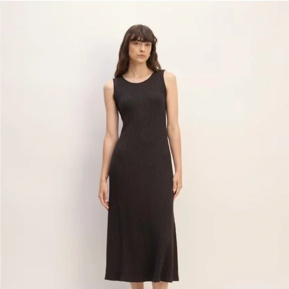 🎥 Everlane The Rib-Knit A-Line Tank Dress Sz XXL 🎥 - Picture 1 of 6